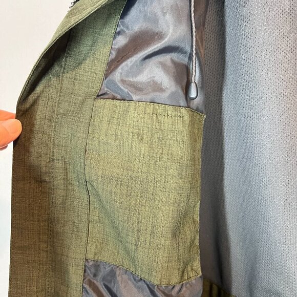 Eddie Bauer Jacket Green Full Zip Hood Small - Picture 6 of 10